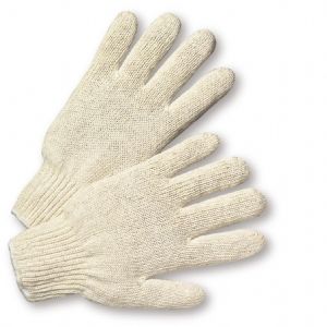 GLOVE  STRING KNIT;LADIES REG WT ECONOMY - Latex, Supported